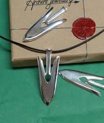 Sterling Silver Oriental Arrowhead Pendant - Archery Jewelry - Etsy Canada