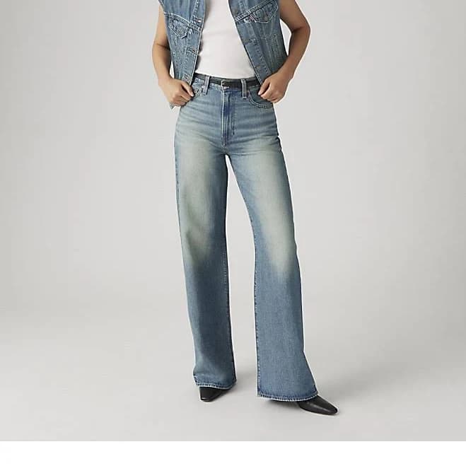 Levi's Ribcage Wide Leg Women's Jeans - Tint Story 27 x 32