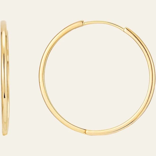 14K Gold Hoop Earrings