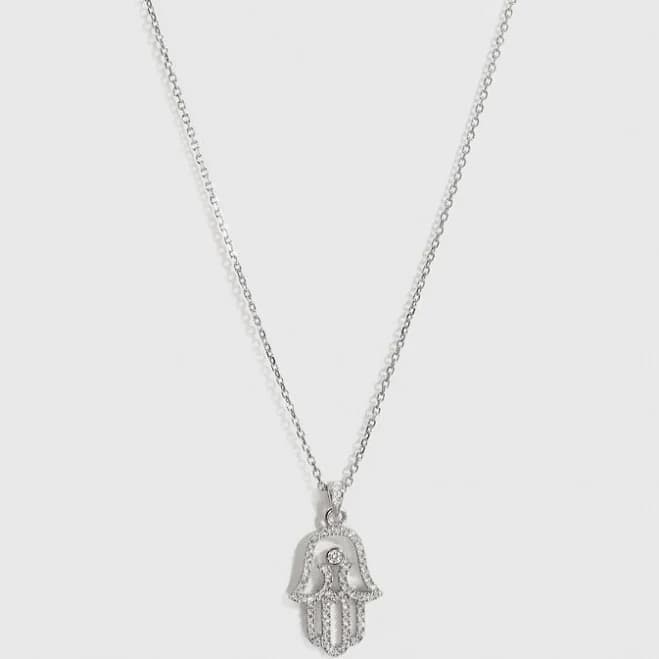 Hamsa Pavé Pendant Necklace