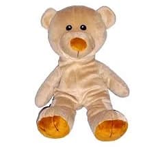 Personal Creations Tan TEDDY BEAR 13in Soft plush Brown Nose Feet Sewn Eyes