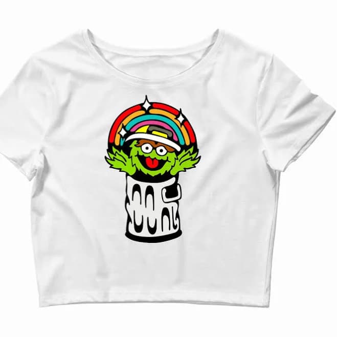 Artistshot Hello Rainbow Crop Top