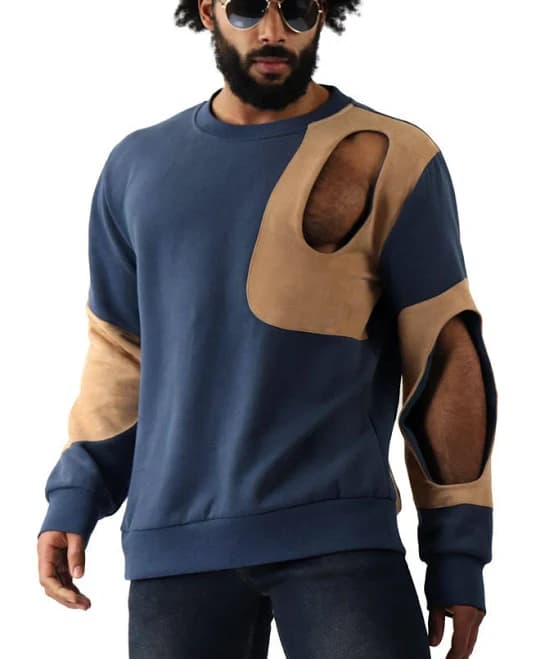 Men's Milan Color Block Crew Sweatshirt