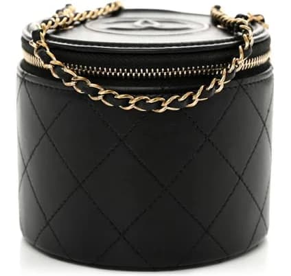 Chanel CC Round Vanity Case
