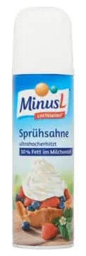 Minus L Lacto free whipped cream (only available within EU)