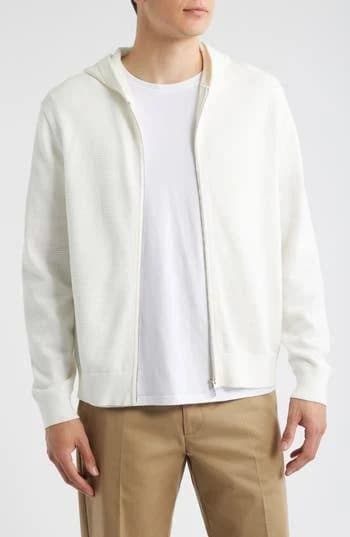 theory Men's Myhlo Zip-Up Hoodie in Cotton