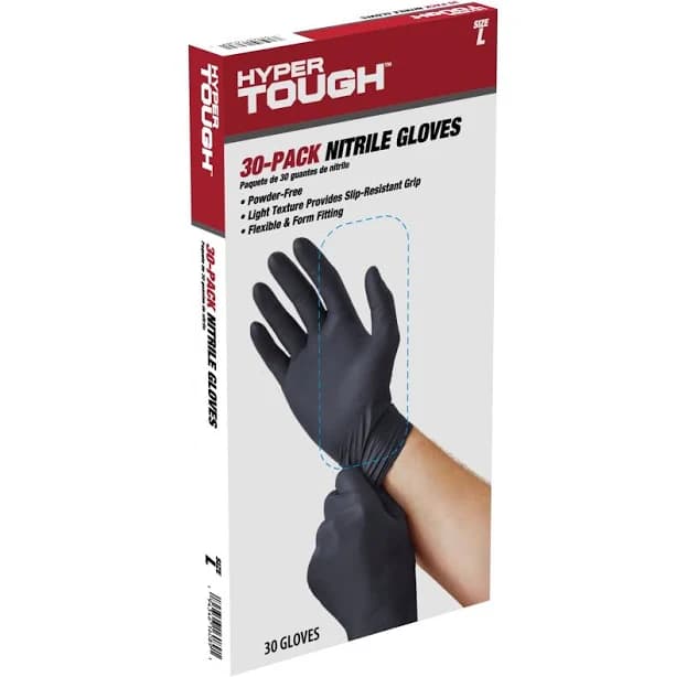 Hyper Tough Disposable Nitrile Gloves
