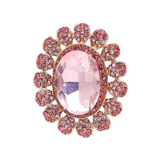 Sohi Women's Romance Oval Statement Ring