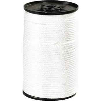 Solid Braided Nylon Rope 1/4" White