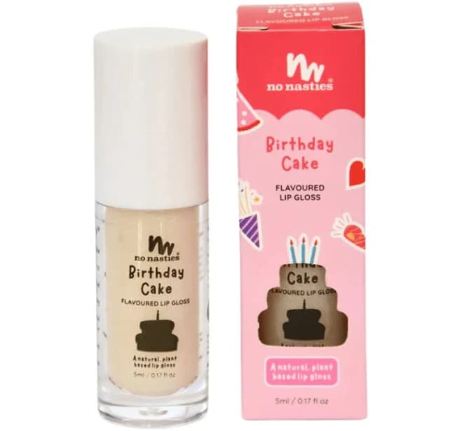 No Nasties Natural Kids Lip Gloss Birthday Cake