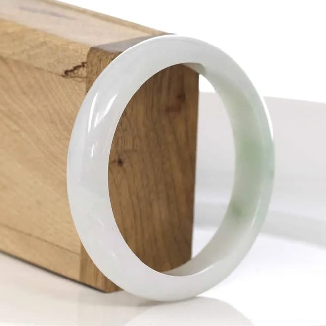 Baikalla Classic Bangle Natural Burmese Jadeite Jade Bangle ( 57.30mm ) #279