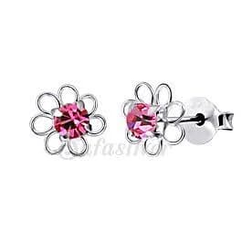 Flower Crystal Ear Studs