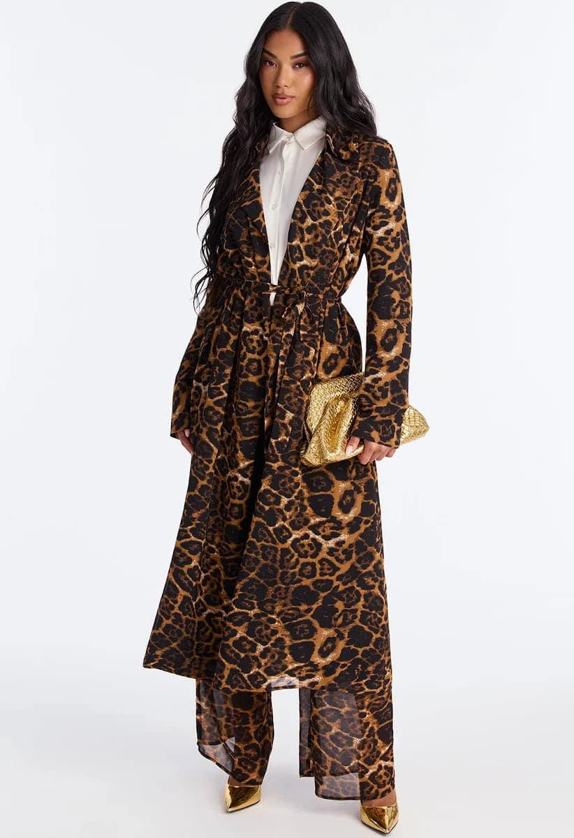 Fashion Nova Women's Styled by Emotion Chiffon Trench