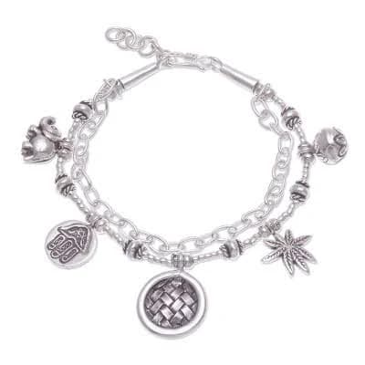 Sterling Silver Charm Bracelet