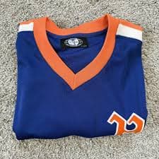 Wu-Tang Clan 🔴Wu-Wear Baseball Jersey Size XL Wu-Tang Blue Orange Rza | Grailed