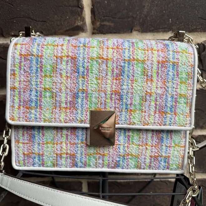 Kate Spade Deco Tweed Chain Shoulder Bag