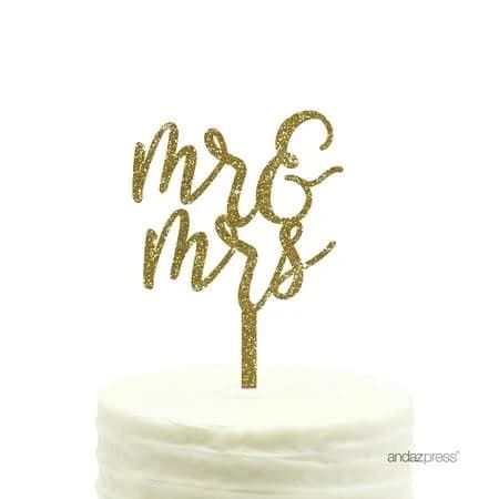 Andaz Press Wedding Acrylic Cake Toppers