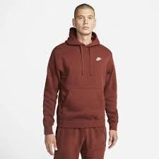 Buy Nike Sportswear Club Fleece Pullover Hoodie - Oxen Brown/Oxen Brown/White @ Nike Saudi