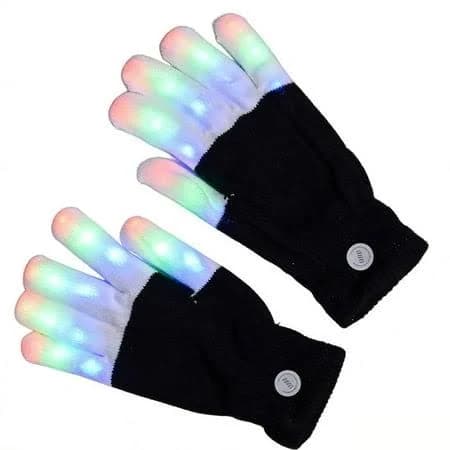 Xtreme Men's LED Finger-Flashing Acrylic Gloves