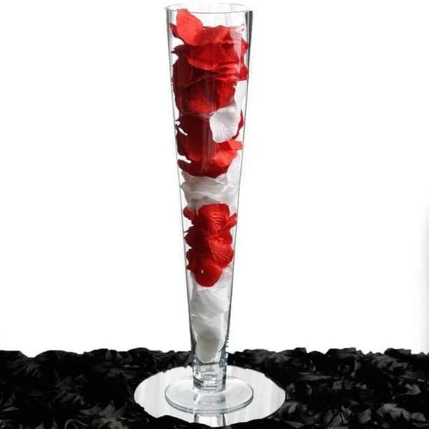 4-Pack Glass Trumpet Vases