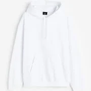 Loose Fit Hoodie - White - Men | H&M US
