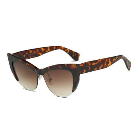 Leopard Print Gradient Sunglasses