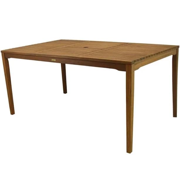 Outdoor Interiors Eucalyptus Rectangle Dining Table