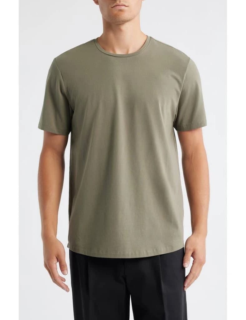 Open Edit Crewneck Stretch Cotton T-Shirt