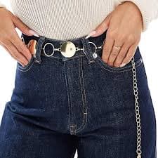 My Accessories mixed round chain belt in gold tone | ASOS