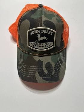 John Deere Men's Camo Mesh Back Camp Cap