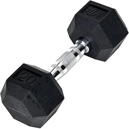 Jfit Rubber Hex Dumbbell