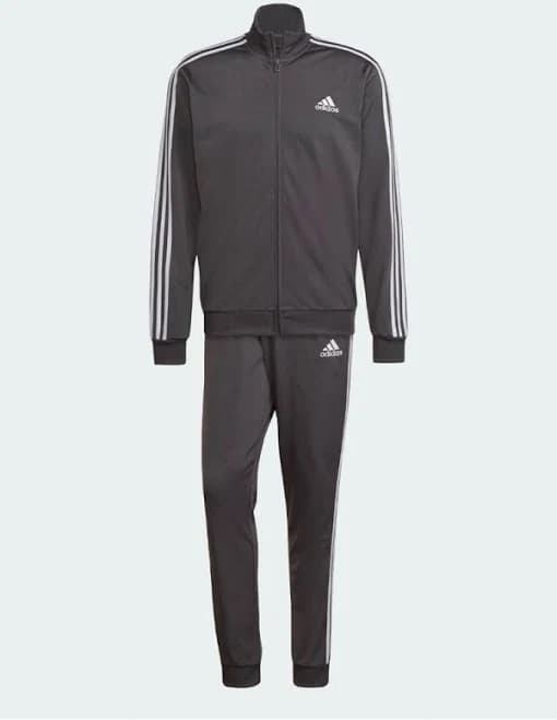 Adidas Other | Adidas Grey Track Jacket And Pants Set With White Stripes | Color: Gray/White | Size: Os | Pm-93018037's Closet