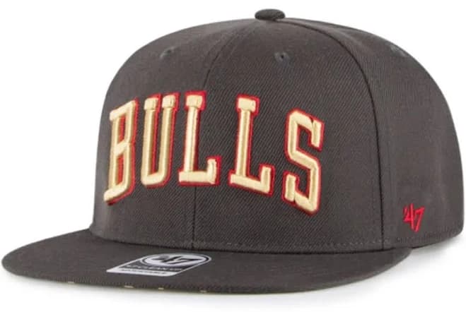 Chicago Bulls Nba '47 Graphite Jersey Captain Hat Cap Adult Men's Flat