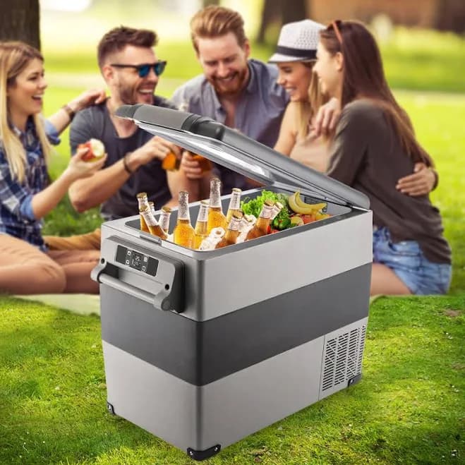 VEVOR 58 qt. 12V Dual Zone Portable Car Refrigerator