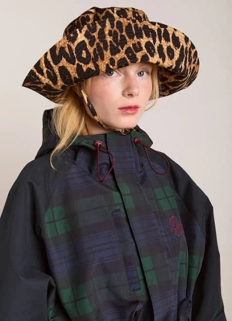 Damson Madder Leopard Print Sunhat