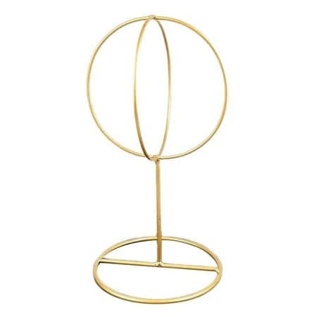 Axioma Ball Hat Stand Hat Rack Wig Holder Storage Display Stand Metal Gold