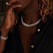Mens 12mm Miami Cuban Link Iced Flooded Hip Hop Bracelet Necklace A9253 | eBay