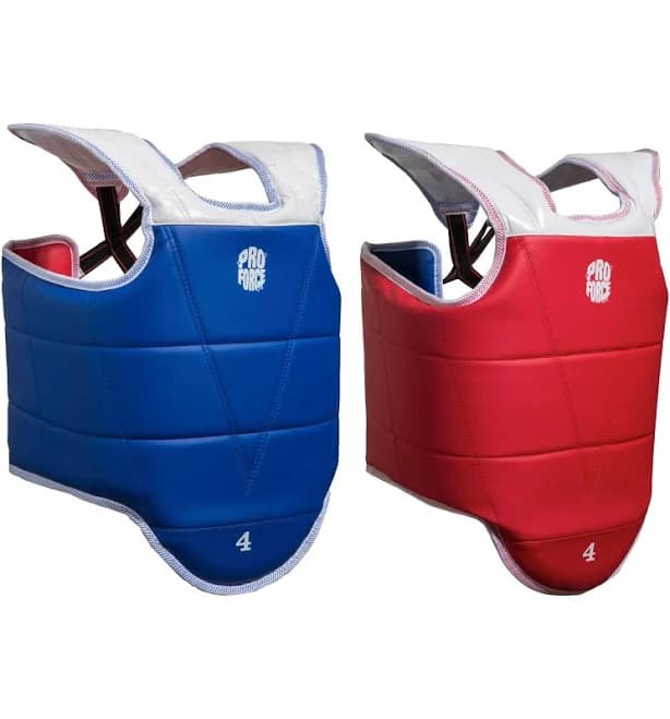 ProForce II Reversible Taekwondo Chest Guard - Blue/Red, Large