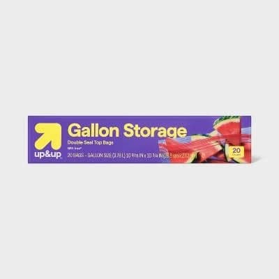 Up & Up Double Zipper Gallon Storage Bags