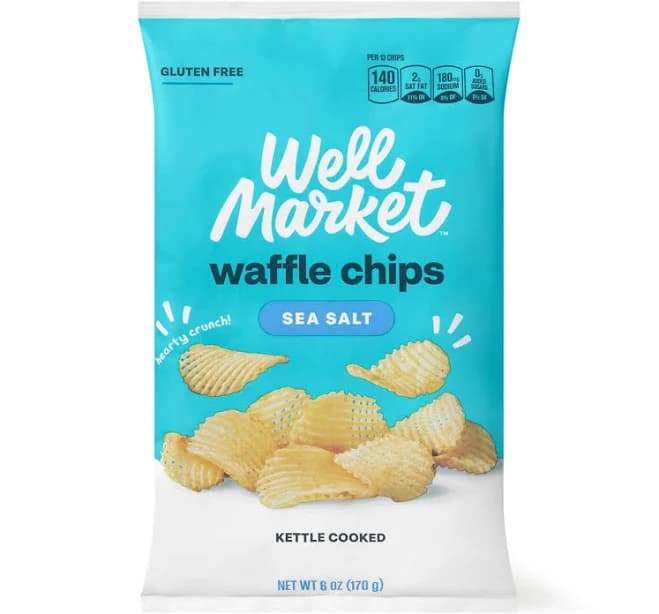 Well Market Waffle Potato Chips with Sea Salt