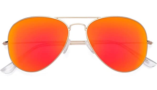 Grandpa Thin Aviator Tinted Sunglasses Sunwear Lenses