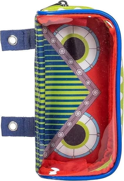Case-it Monster Eye Clear Window Zipper Pencil Case