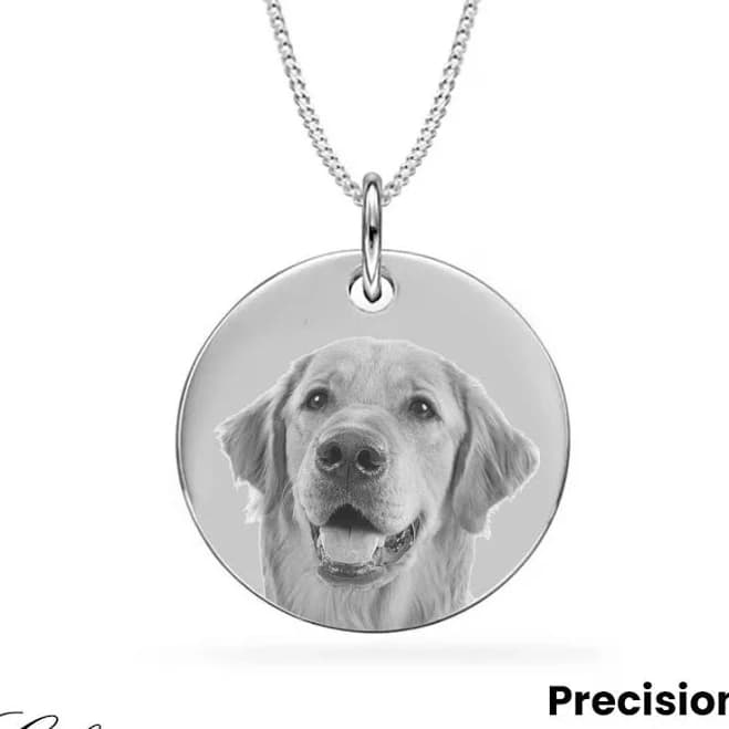 Sterling Silver Personalized Disc Necklace