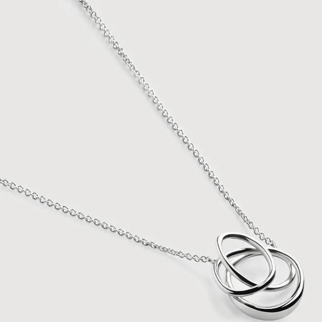 Monica Vinader Women's Sterling Silver Nura Wrap Pendant Necklace