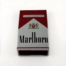 Vtg 90s Miniature Marlboro Red Cigarette Pack Flip Top Box Matches Sealed NEW