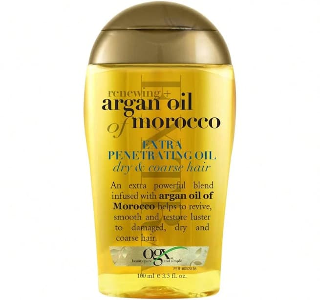 OGX OGX Renewing + Argan Oil Of Morocco Hair Oil, Extra Strength Penetrating Serum Treatment For Dry, Damaged, Frizzy, Curly & Coarse Hair, Cold-