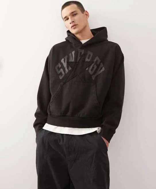 Weekday Oversized Loose Fit Applique Graphic Hoodie