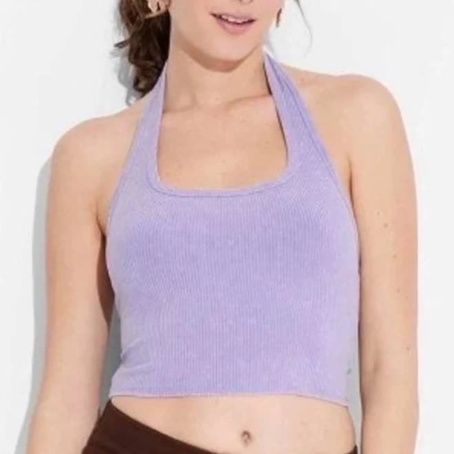 Wild Fable Women's Ribbed Halter Top