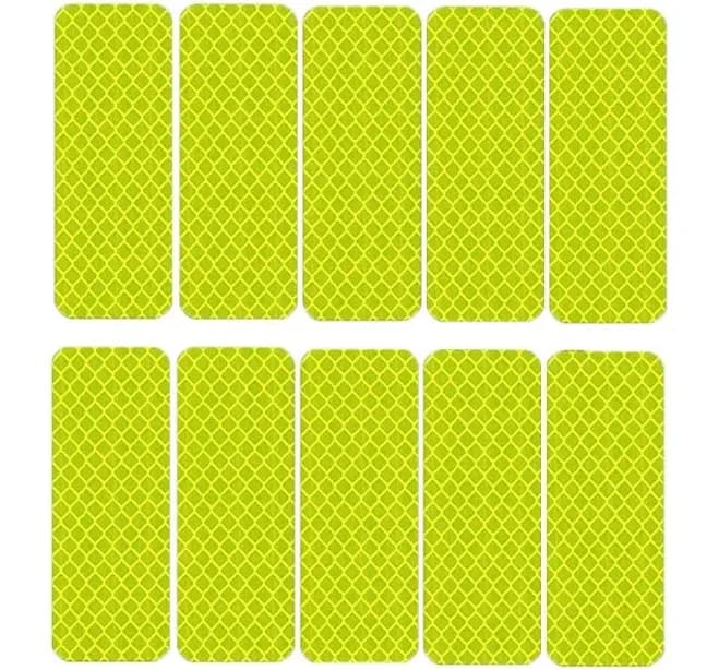 10PCS baby stroller uses safety warning anti-collision reflective patch bicycle night light patch