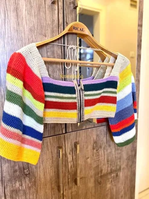 Handmade Crochet Cotton Crop Top